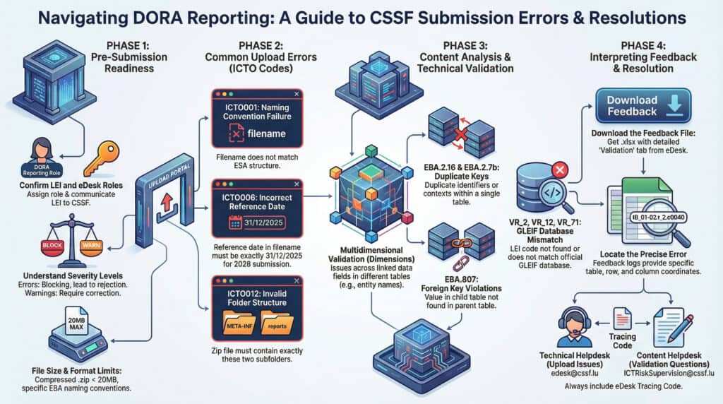 DORA CSSF 2026 infography